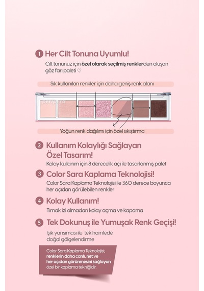Peripera All Take Mood Palette 006 I'm The Mauve Queen Around Here