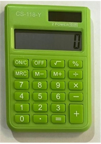 Csl Cs-118-y Yeşil 8 Hane Cep Tipi Hesap Makinesi 010