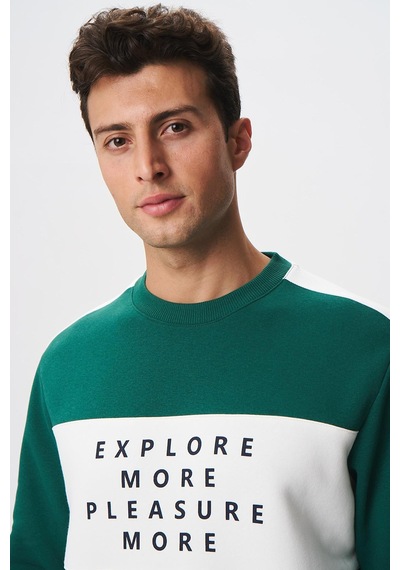 AR-MA Arma Erkek Regular Fit Yazılı Şardonlu 3 İplik Bisiklet Yaka Sweatshirt 001