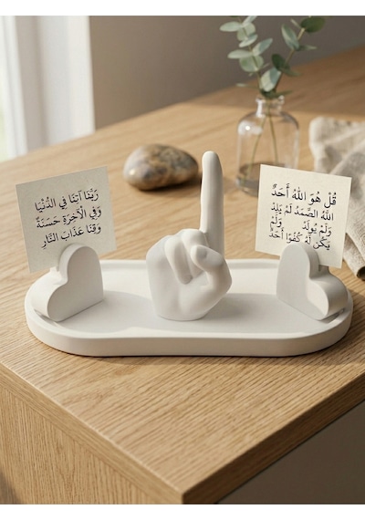 Tevhid El Heykeli Ve Dekoratif Kalp Stand - İslami Ev Hediyesi 77097450