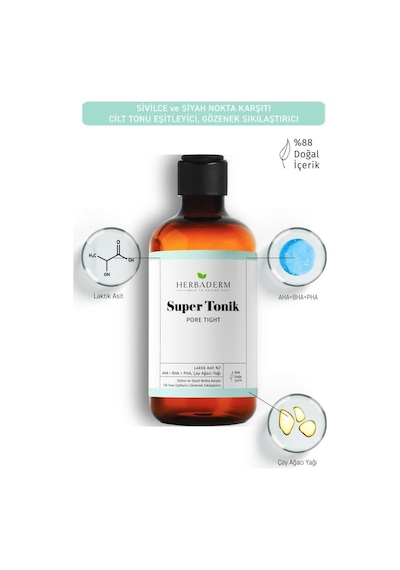 Tr Pore Tight Sivilce, Siyah Nokta Karşıtı Super Tonik Laktik Asit %7