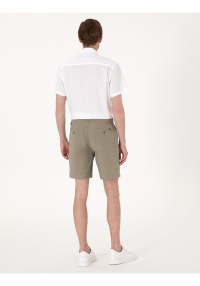 Pierre Cardin Erkek Haki Şort / Bermuda 50301780-vr027 Haki