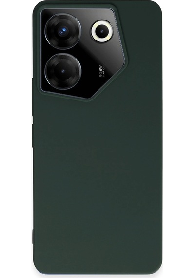 Newface - 608 - Tecno Camon 20 Pro 5g Kılıf First Silikon - - Csmo-tex - Koyu Yeşil