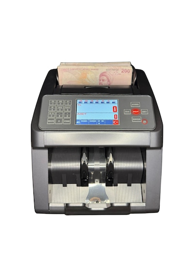 Sesli Karışık Para Sayma Makinesi Mıx 80 New, Tl Ve Euro Karışık Sayım - Dolar Adet Sayım Müşteri Ekranı
