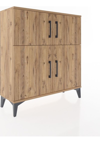 Arges Şifonyer 3 Raflı 4 Kapaklı 88x30x96 Çam-çam Atlas Çam