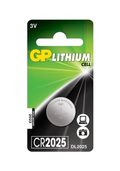 Gp Cr2025 - 3v Lithium - Lityum Düğme Pil - Tekli Blister
