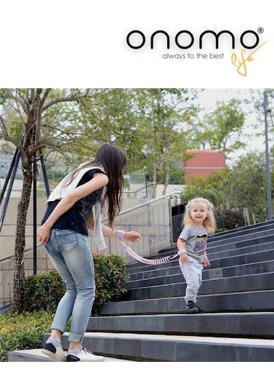 Life Pembe Kilitli Çocuk Bebek Kaybolma Önleyici Yürüyüş Emniyet Kemeri Anne Bileklik Kelepçesi