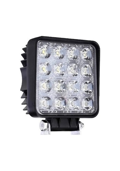 4 Adet 16 Ledli Çalışma Ve Sis Lambası 48watt 12 Volt