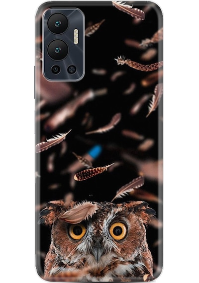 Infinix Hot 12 Kılıf Resimli Desenli Baskılı Silikon Green Prizma 1347