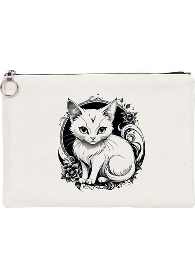 Tattoo Tablet/portföy Çanta - Astarlı 30x21 Cm Beyaz - No.08 Beyaz