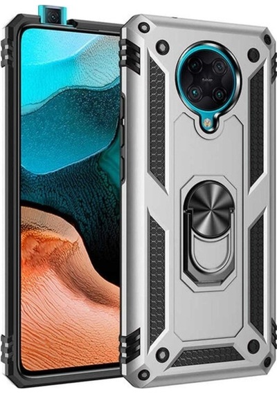 Xiaomi Redmi K30 Pro Kılıf Zore Vega Kapak Gri