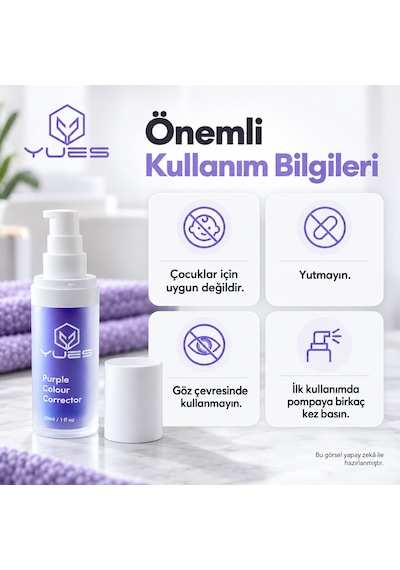 Yues Mor Diş Serumu Renk Dengeleyici 30 Ml Gs-013v