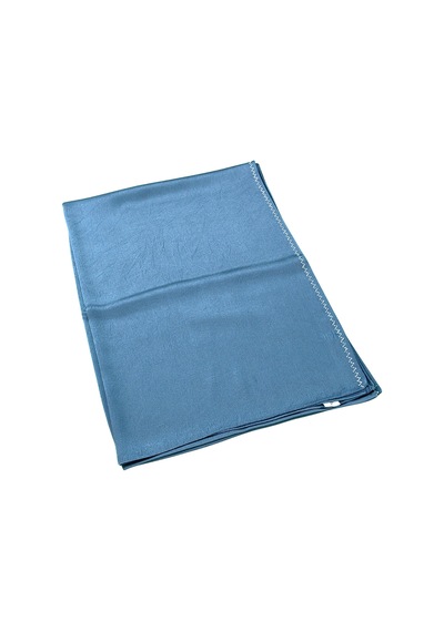 Mim Eşarp Mısırlı Eşarpları Taşlı Jan Jan Abiye Şal 75x190 Cm Koyu İndigo