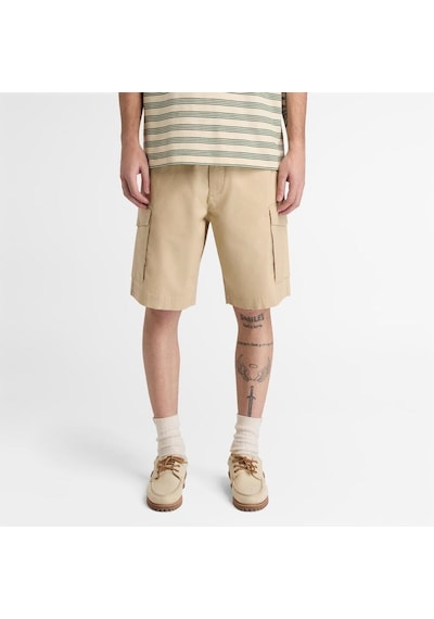 Timberland Brookline Poplin Cargo Short Erkek Şort-33317 Açık Kahverengi