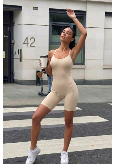 Fit Women Kadın Ten Casual Esnek Body
