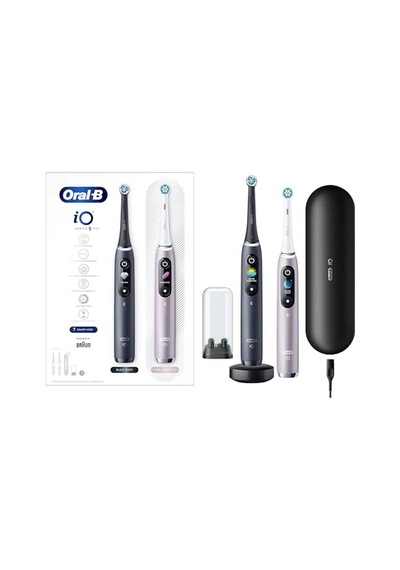 İo - 9 Siyah/pembe 2'li Şarjlı/elektrikli Diş Fırçası Seti Diğer