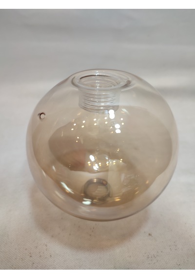 G.9 Ampule Göre,glob Avize Camı.bal Renkte Çapı:10.00 Cm Küre.kendinden Dişli
