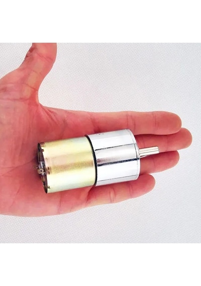 Zga37rg 12v 37mm 10rpm Redüktörlü Dc Motor Metal Dişli Yüksek Tork Kuvvet Robot Oyuncak Rc