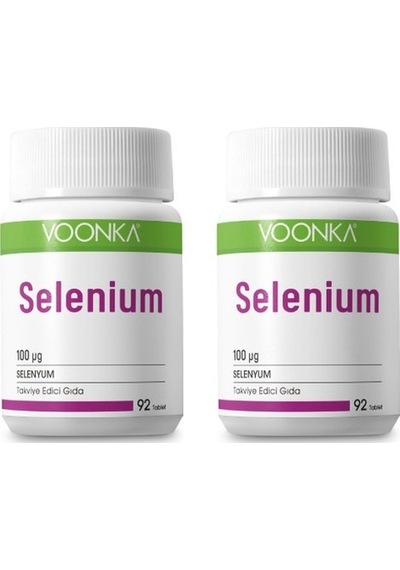 Voonka Selenyum 100 Mcg 92 Tablet X2 Adet