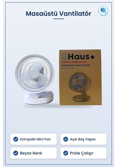 Masaüstü Vantilatör Rüzgar Kompakt Mini Fan Ofis Ev Çalışma Masas