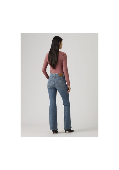 Levi's 726 High Rise Flare Kadın Jean Pantolon - Face Right-16362 Med İndigo - Worn İn