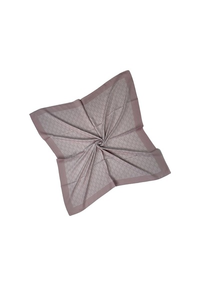 Mim Eşarp Işıl İpek - G Desen Siena Eşarp 100x100 Cm Pudra