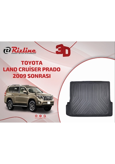 Rizline Toyota Uyumlu Land Cruiser Prado 2009 Sonrası 3D Bagaj Havuzu