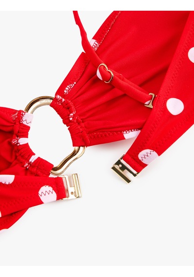 Koton Koton X Sibil Çetinkaya - Halka Detaylı Puantiyeli Straplez Bikini Üstü Çıkarılabilir Askılı Kırmızı Desenli 6sak10245mm Koton Koton X Sibil Çetinkaya - Halka Detaylı Puantiyeli Straplez Bikini Üstü Çıkarılabilir Askılı Kırmızı Desenli 6sak10245mm