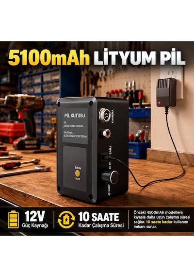 KMT-4040 Profesyonel 40 Metre Kanal Görüntüleme Kamerası 9 İnç Ips Ekran, Metraj Sayacı Ve Ekran Kaydı Full Set