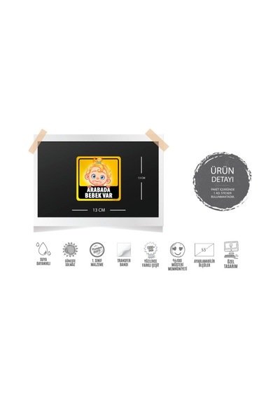 Bob14 Arabada Bebek Var Sticker (Kiz Cocugu)