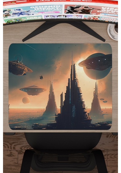Yıldız Galaksi Kaymaz Dikişli Kauçuk Oyuncu Mousepad V1 - 48x40 Xl Gaming Mouse Pad Fare Altlığı