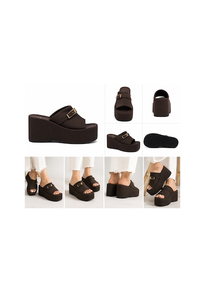 N Napa Shoe Np.9555.kahve Saten Napa Shoe Kadın Dolgu Topuk Platform Terlik Tokalı Günlük Şık Yazlık Terlik Kahverengi N Napa Shoe Np.9555.kahve Saten Napa Shoe Kadın Dolgu Topuk Platform Terlik Tokalı Günlük Şık Yazlık Terlik Kahverengi