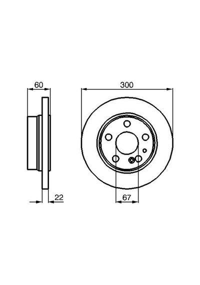 Bosch Fren Dıskı Arka Mercedes S-class W140 W220 Bosch 0986478566 A1404230412