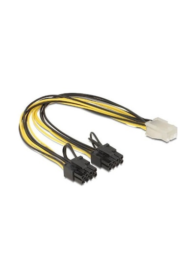 6 Pin To 2 X 8 Pin Pci-E Ekran Kartı Power Çevirici Bakır  Kablo