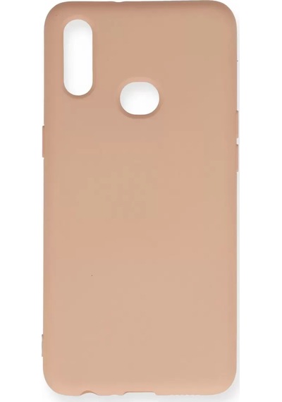 Newface Samsung Galaxy A10s Kılıf Nano İçi Kadife Silikon - Pudra