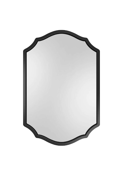 Asimetrik Duvar Aynası/çerçeveli Düzensiz Dekor Ayna/banyo Aynası Siyah 60 X 80 Genel