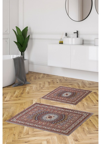 Alanur Trend Kaymaz Taban Dijital Banyo Takımı Kt447 Kahve