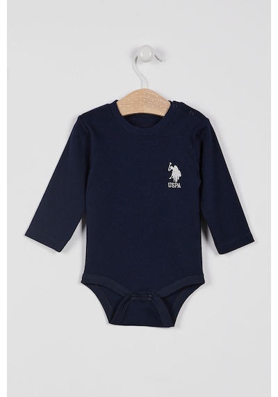 U.S. Polo Assn. U.S. Polo Assn Lisanslı Lacivert Kız Bebek Uzun Kol Body Lacivert