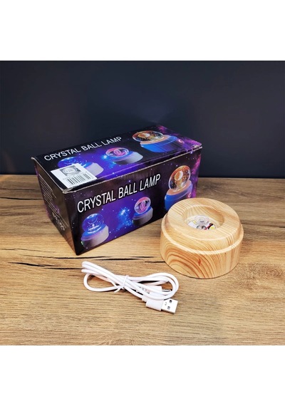 Usb'li Dönen Cam Küre Kalp Gül Çok Renkli
