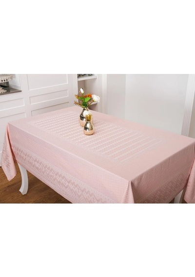 Ezgi Lüx Jakar Polycotton Kumaş Pudra Masa Örtüsü 160x220 Cm - 1068 Çok Renkli