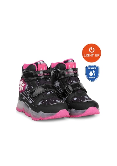 Buckhead 3034 Snowy Waterproof-ışıklı Anatomik Çocuk Bot Siyah Siyah