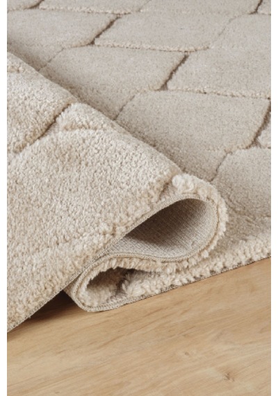 Kaşmir Halı Süpersoft Grace Bej 80x150 CM Salon Mutfak Halısı Yolluk Kilim