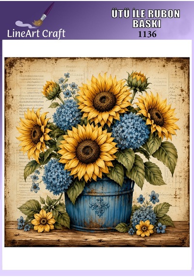 Ütü İle Rub On Transfer Kağıdı - No: 1136 30x30 Cm