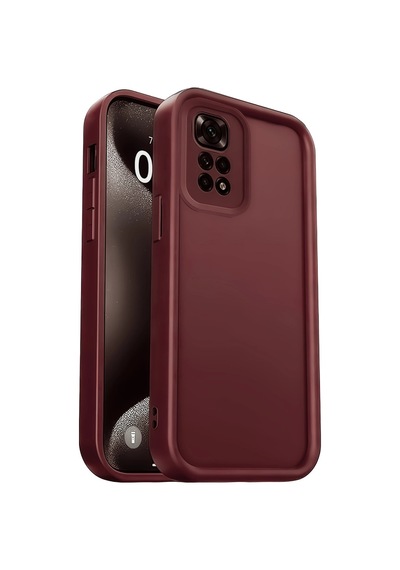 Xiaomi Redmi 10 2022 Kılıf Viera Silikon - Bordo -