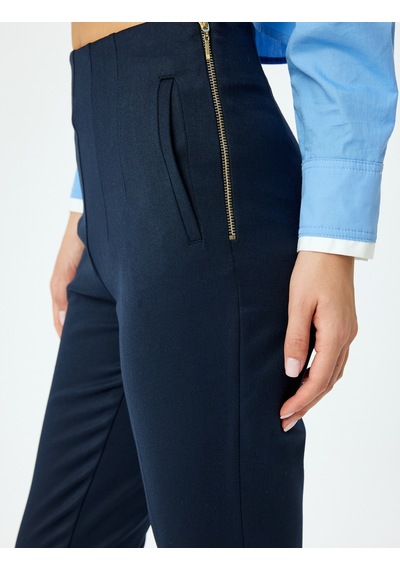 Koton Yandan Fermuar Kapamalı Yüksek Bel Slim Fit Cigarette Pantolon Lacivert 5sak40137uw Lacivert Koton Yandan Fermuar Kapamalı Yüksek Bel Slim Fit Cigarette Pantolon Lacivert 5sak40137uw Lacivert
