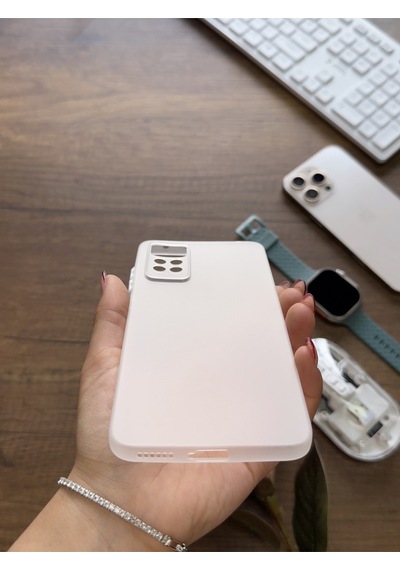 Redmi Note 11 Pro 4g Uyumlu Süper İnce Mat Ultra Thin Silikon Kılıf Beyaz