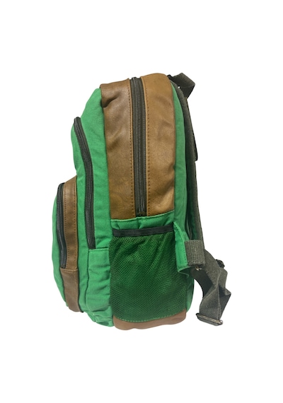 Old Cotton Cargo Kaliteli Siyah Vintage Salaş Baskılı Disayn Günlük Gezi Okul Sırt Çantası Revilla Bag 28x38cm Yeşil