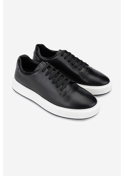 Valmenti Erkek Hakiki Deri Siyah Sneakers & Spor Ayakkabı 1093 2276 Erk Ayk Y25 Sıyah Siyah