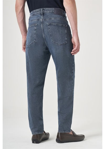 İmza Lacivert 5 Cep Gabardin Slim Fit Pamuklu Denim Jean Kot Pantolon 1023260154 Oxford Lacivert