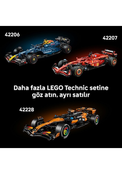 LEGO® Technic Aston Martin Aramco AMR25 F1® Araba 42240 - Yetişkinler için Diferansiyel İçeren Model Yapım Seti (1547 Parça)
